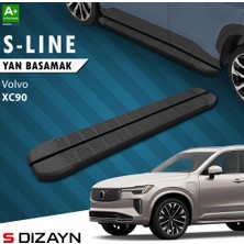 Drs Tuning S-Dizayn Volvo XC90 Makyajlı Hybrid S-Line Siyah Yan Basamak 203 cm 2024 Üzeri A+ Kalite