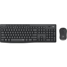 Logitech MK295 Kablosuz Q Klavye ve Mouse Seti Siyah