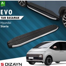 Drs Tuning S-Dizayn Hyundai Staria Evo Krom Yan Basamak 233 cm 2021 Üzeri A+ Kalite