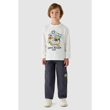 NBT Jeans Erkek Çocuk Beyaz Tshirt