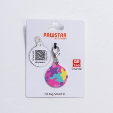 Pawstar Rosea Camouflage Desenli Qr Tag Evcil Hayvan Künyesi Isimlik Pet Tag Köpek Künyesi Kedi Künyesi Qr Kodlu Künye