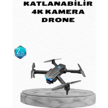 4K Kamera Özellikli Katlanabilir Drone Wi-Fi ve Yükseklik Sabitlemeli