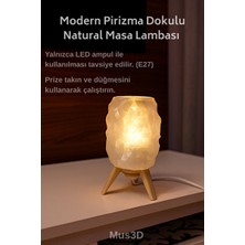 Velmora Modern Doğal Doku ile Şık Masa Lambası, Yumuşak Işık Sağlar | Masa ve Gece Lambası