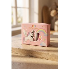 Bony Socks Kız Çocuk Unicorn Desenli 3'lü Kutulu Soket Çorap