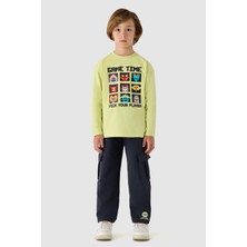 NBT Jeans Erkek Çocuk Yeşil Tshirt
