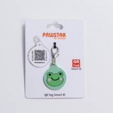 Pawstar Frog Desenli Qr Tag Evcil Hayvan Künyesi Isimlik Pet Tag Köpek Künyesi Kedi Künyesi Qr Kodlu Künye