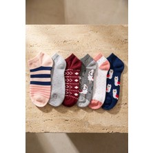 Bony Socks Kadın Lama Desenli 6'lı Patik Çorap