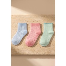Bony Socks Bebek 3'lü Çok Renkli Step Çorap