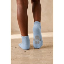 Bony Socks Çocuk Pati Baskılı Step Çorap Açık  Mavi