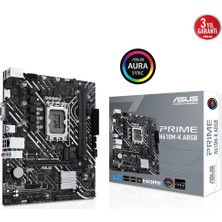Asus Prime H610M-K Argb Ddr5 1700P Ddr5 Ses Glan Hdmı/vga Sata3 Usb3.2 Matx