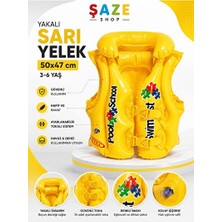 Maison Luré Sarı Ayarlanabilir Çocuk Yüzme Yeleği, Konforlu ve Güvenli Kullanım Deniz Malzemesi
