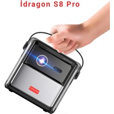 İdragon S8 Pro Full Hd 1080P Akıllı Dlp Projeksiyon Cihazı, Android 11, 500 Ansı, Dahili Bataryalı Taşınabilir Projektör DR-1200