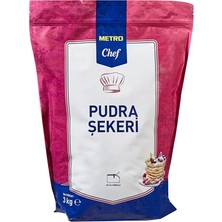 Metro Chef Pudra Şekeri 3 kg - Topaklanma Yapmaz, Nişastasız 2'li Ekonomik Paket