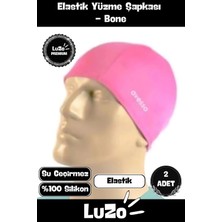 Empressco Premium Seri Su Geçirmez Silikon Yüzücü Havuz ve Deniz Bonesi Elastik Yüzme Şapkası 2'li Set