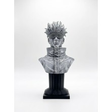 Filament Baba Gojo Satoru Büst Heykel 15 cm | Anime Dekoratif Biblo | Jujutsu Kaisen Figürü