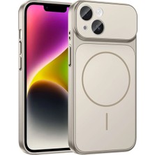 Empressco iPhone 13 Kılıf Lckc M-Safe Şarj Özellikli Kamera Korumalı Formen Kapak - Gri