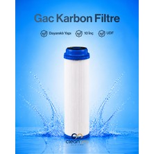 Cleanara 10" Udf Gac Karbon Filtre – Klor ve Zararlı Maddeleri Gideren Su Arıtma Filtresi