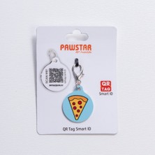 Pawstar Pizza Desenli Qr Tag Evcil Hayvan Künyesi Isimlik Pet Tag Köpek Künyesi Kedi Künyesi Qr Kodlu Künye