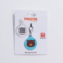 Pawstar Bears Desenli Qr Tag Evcil Hayvan Künyesi Isimlik Pet Tag Köpek Künyesi Kedi Künyesi Qr Kodlu Künye