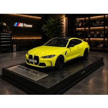 Scntoys 1:26 Ölçek Bmw M4 Diecast Model Araba Özel Standlı Kutulu Bmw M4 Spor Araba