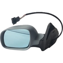 İTHAL Dış Dikiz Aynası Sol Golf Iv Bora 98> Elektrikli Isıtmalı Siyah Astarlı Mavi Cam (Büyük Tip)