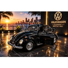 Scntoys 1:26 Ölçek Volkswagen Classical Beetle 1967 Diecast Model Araba Vosvos Özel Standlı
