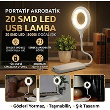 Velmora Esnek USB Bağlantılı Masa Üstü Kamp ve Çalışma Lambası | Masa ve Gece Lambası