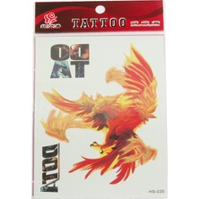 Gees Global Ateş Kartalı Tattoo Dövme Sticker