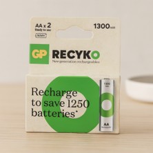 Gees Global Aa 1300MAH Şarjlı Kalem Pil 2'li