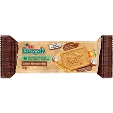 Eti Burçak Bisküvi 24X50G Şekeri Meyvelerden Elma Hindistan Cevizi Portakal 4'li Avantaj Paketi