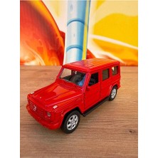 Scntoys Mercedes Benz G63 Jip Diecast Model Kırmızı Mercedes G Class Model Araba Çekbırak