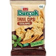 Eti Burçak Tahıl Cipsi 40G Fesleğen - Tam Buğday Unlu Sağlıklı Atıştırmalık 8'li Avantaj Paketi