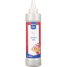 Metro Chef Topping 1 kg Çilek Sosu - Pastacılık Ürünleri 2'li Ekonomik Paket