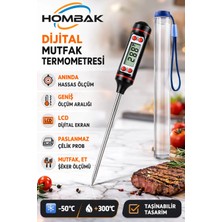 Empressco Mama Sıcaklık Ölçüm Süt Isı Ölçer Gıda Derece Ölçer Termometre Dijital Pasta Malzemeleri