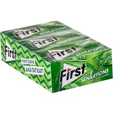 First Sensation Sakız 12X27G Yeşil Nane Ferahlatıcı Nane Aromalı 2'li Ekonomik Paket