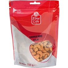 Fine Life Kavrulmuş Kaju 150 G - Taze Atıştırmalık Kuru Yemiş 4'li Avantaj Paketi