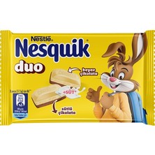 Nestlé Nesquik Kare Çikolata 70 G Duo - Ekstra Sütlü Lezzet 6'li Avantaj Paketi