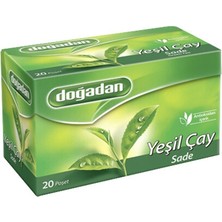 Doğadan Yeşil Çay 20'li Sade Bardak Poşet Çay 35G 6'li Avantaj Paketi