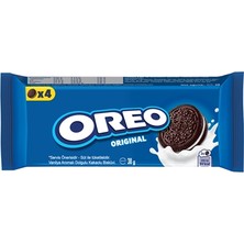 Oreo Bisküvi Kakaolu 12X38G - Vanilya Aromalı Klasik Lezzet 3'li Ekonomik Paket