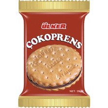 Ülker Çokoprens Bisküvi 30 G 24'lü Paket - Çikolata Kremalı Atıştırmalık 8'li Avantaj Paketi