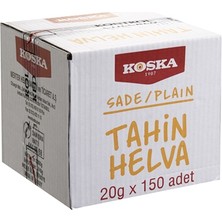 Koska Sade Helva 150X20G (3000G) - Katkısız Tahin Helva 2'li Ekonomik Paket
