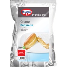 Dr. Oetker Krem Patıserı 1 kg - Pratik Tatlı ve Pasta Süsleme Kreması 2'li Ekonomik Paket