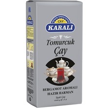 Karalı Karali Tomurcuk Çay 1 kg - Bergamot Aromalı Özel Harman 2'li Ekonomik Paket