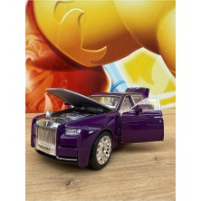Scntoys Rolls Royce Phantom Model Araba Plastik Sesli Işıklı Açılan Kapılar Rolls Royce Araba Mor