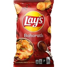 Lay's Patates Cipsi Süper Boy 125 G Baharatlı Çıtır Atıştırmalık 8'li Avantaj Paketi