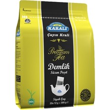 Karalı Karali Premium Demlik Çay 300G (25*12G) - Poşet Çay 4'li Avantaj Paketi
