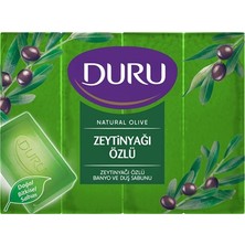 Duru Natural Sabun 4X160G Zeytinyağlı - %100 Bitkisel Bazlı Doğal Temizlik 4'li Avantaj Paketi