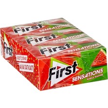 First Sensation Sakız 12X27 G Karpuz Aromalı Ferahlatıcı Şekerleme 6'li Avantaj Paketi