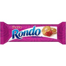 Ülker Rondo Çilekli Bisküvi 61G - Çıtır Çift Katlı Kremalı Atıştırmalık 2'li Ekonomik Paket