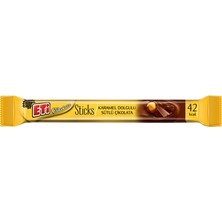 Eti Stick Çikolata 40'lı 8 G Karamelli - 320 G Pratik Atıştırmalık 5'li Avantaj Paketi